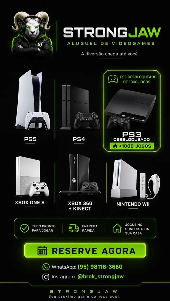 Aluguel de videogames