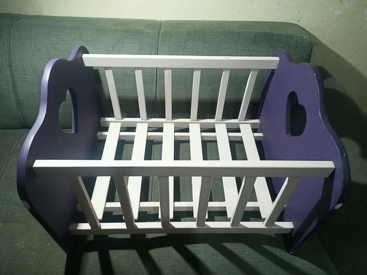 Berço de madeira de brinquedo  - Foto 3