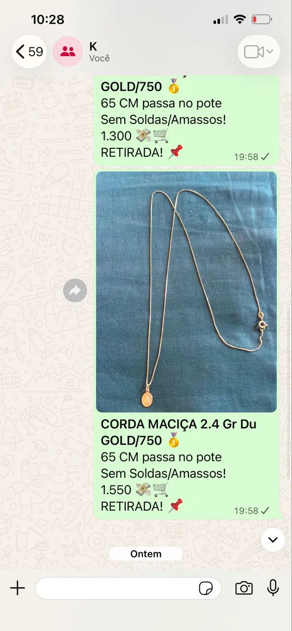 Corrente d ouro 