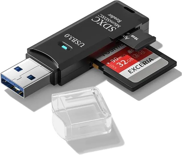 Leitor de Cartão de Memória SD & Micro SD USB 3.0