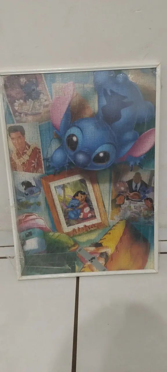 Quebra cabeça stitch na moldura  - Foto 3