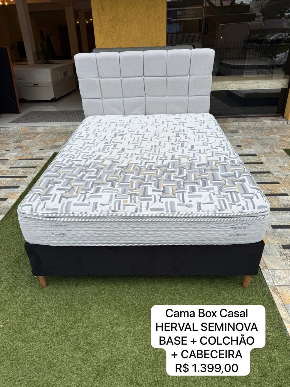 Cama box casal firme
