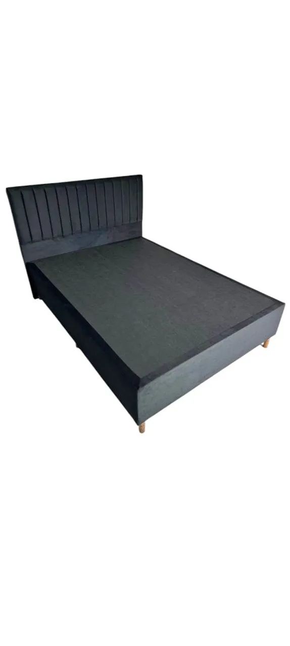 Kit Base box casal + cabeceira varias cores 