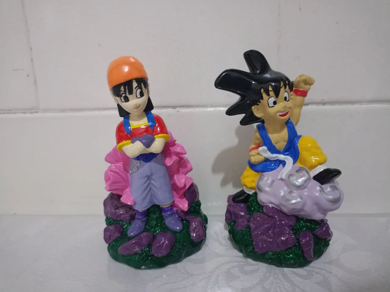 Bonecos Dragon Ball PVC Pan e Goku Originais - Foto 2