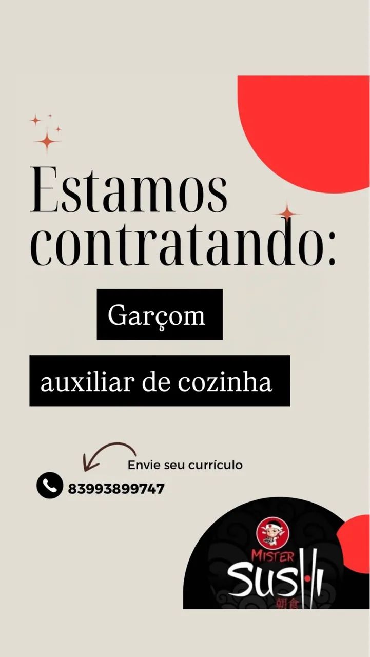 Estamos contratando 