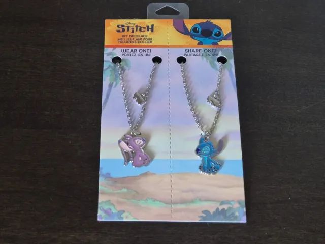 Kit 2 Colares. Stitch E Angel. Colar Da Amizade. Disney! - Foto 2