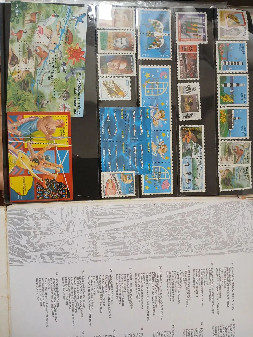 Coleção de selos 1995