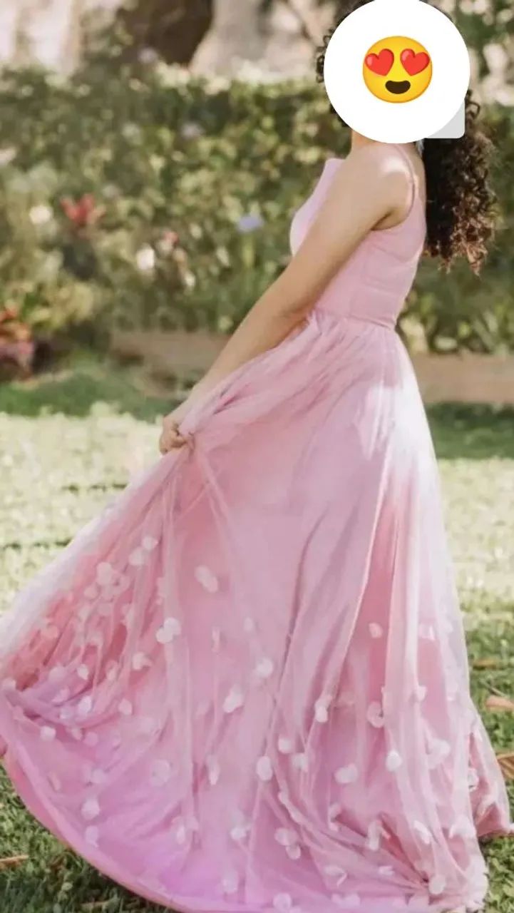 Vestido rosa bebê princesa - Foto 2