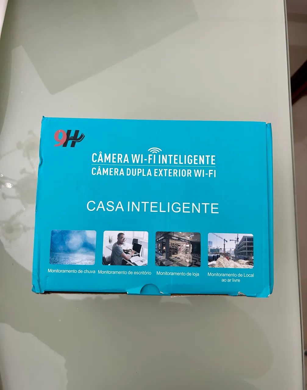 CÂMERA SEGURANÇA 2 Lentes Tela Dupla Visão Noturna Detector