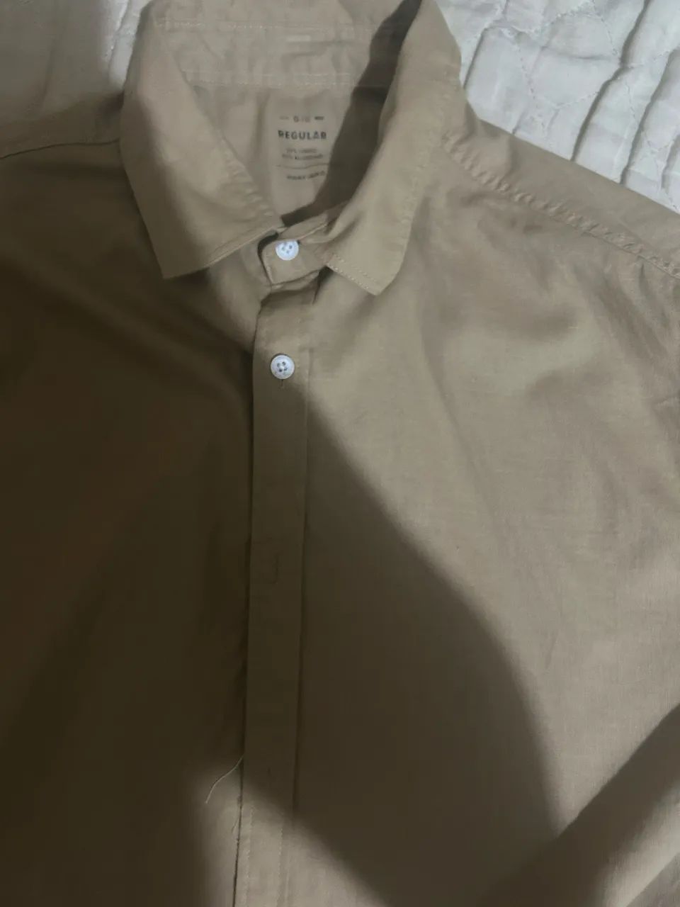camisa linho, manga curta. Nova, nunca usada. - Foto 3