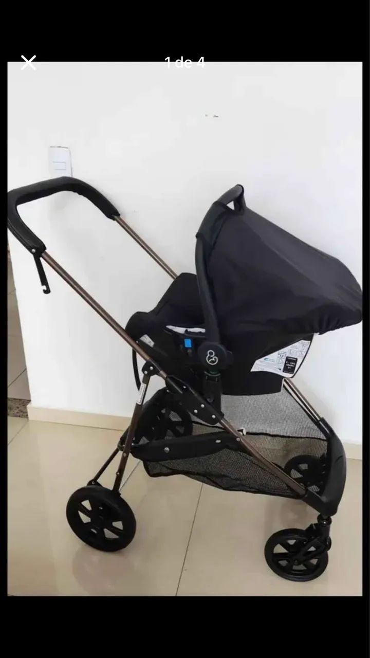 Carrinho de bebê Moisés+ bebê conforto 3em1 - Foto 4