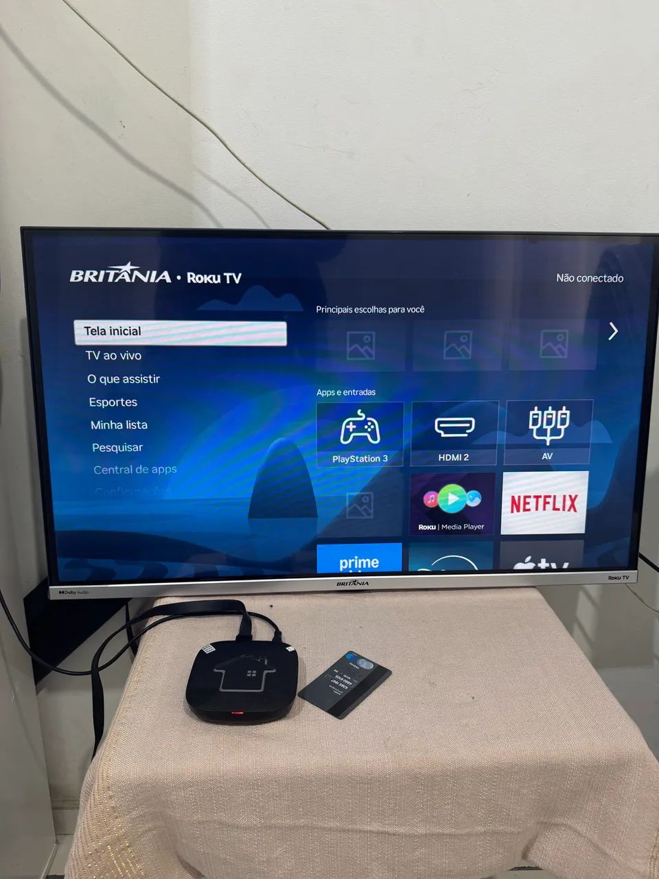 Smart tv Britânia Roku 32 polegadas  - Foto 2