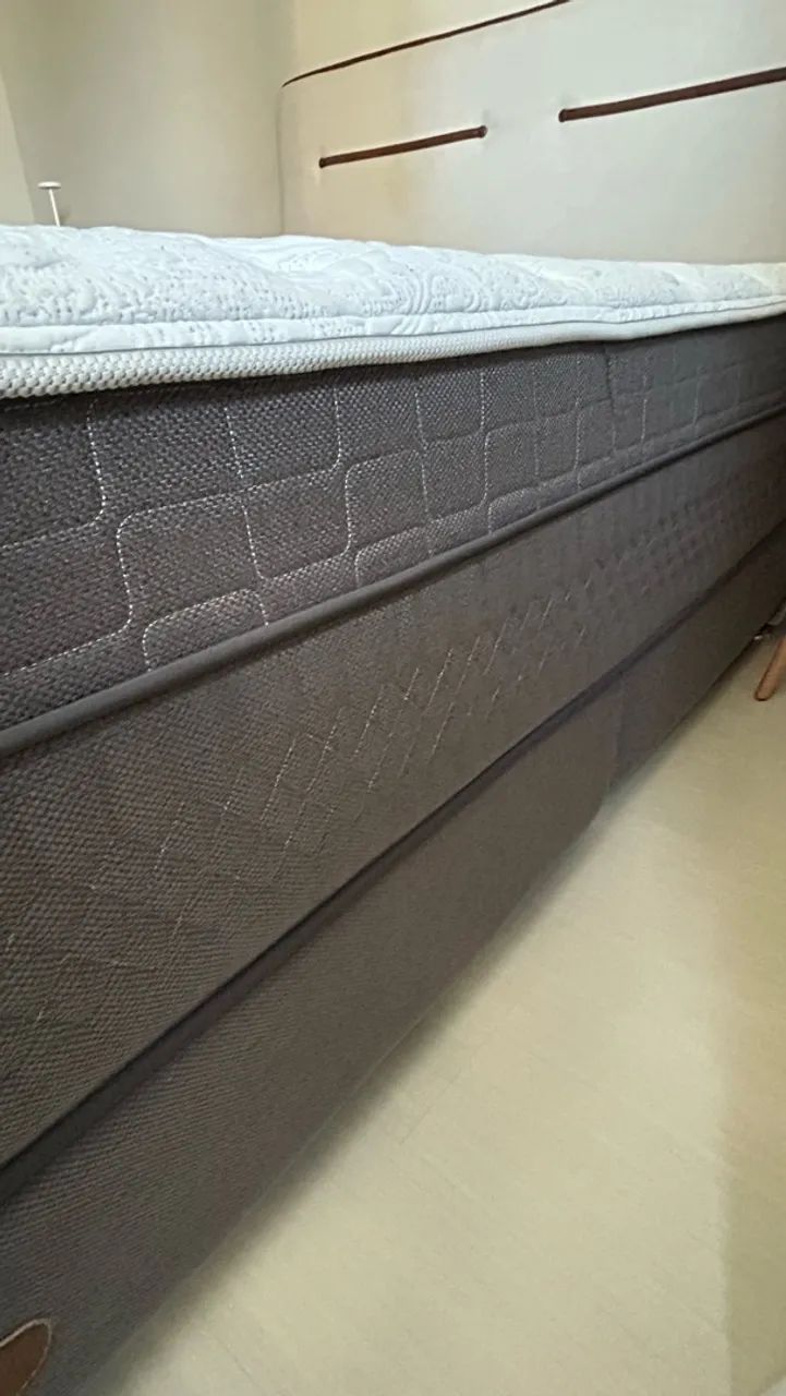 Vendo Colchão Queen Size com Box - Foto 4