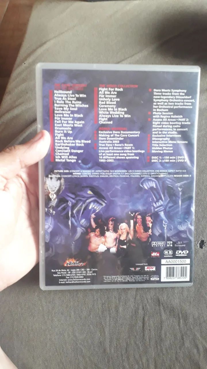 Doro Pesch dvd duplo autografado  - Foto 2