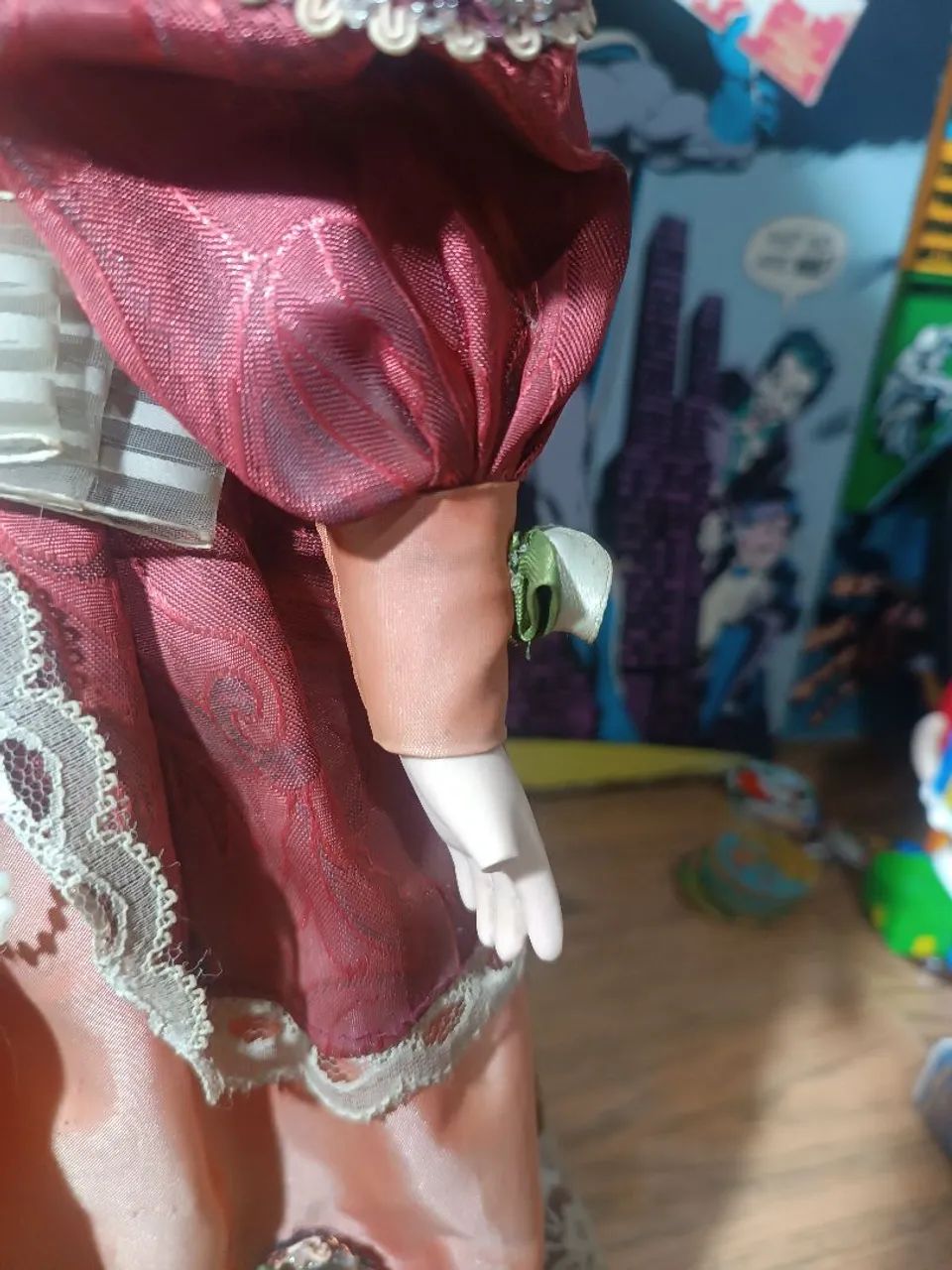 Boneca de porcelana . Item importante antiga. - Foto 4