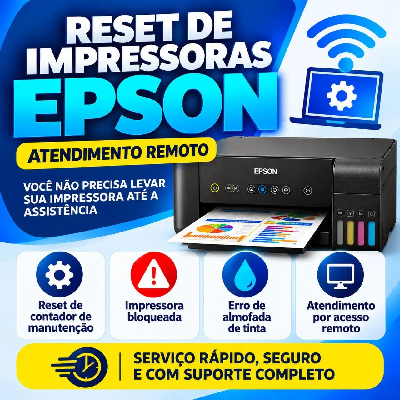 Reset em Impressoras Epson/Atendimento Remoto