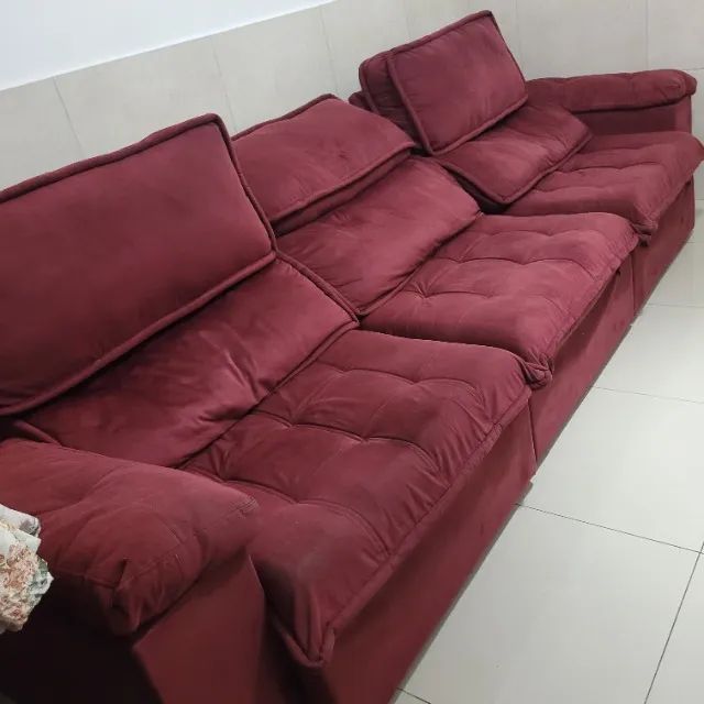 Sofa Retrátil Reclinável 6 Lugares - Foto 2