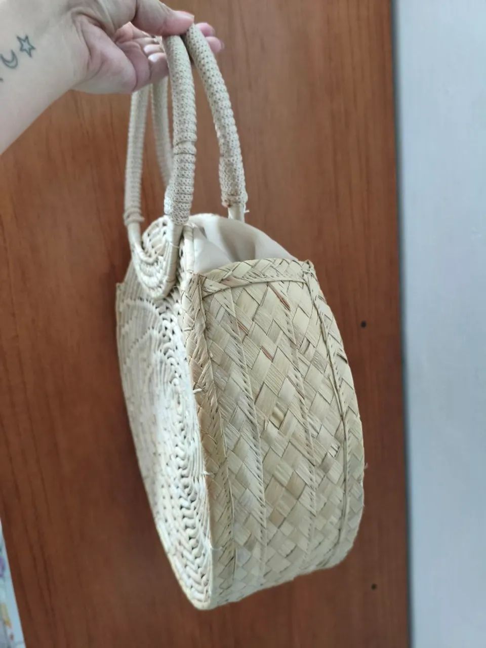 Bolsa palha verão nova - Foto 3