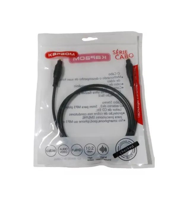 Cabo de Áudio Óptico Digital 2 Metros Kapbom - Foto 5