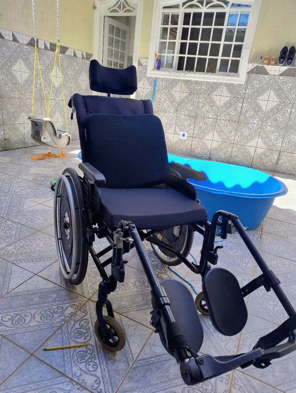 Cadeira de rodas ortobras reforçada reclinavel 
