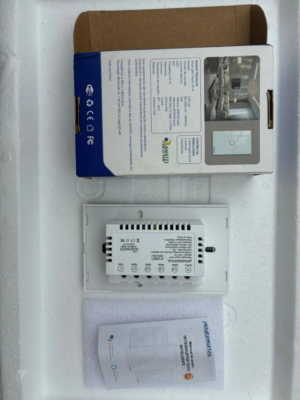 Interruptor touch screen WiFi - Foto 2