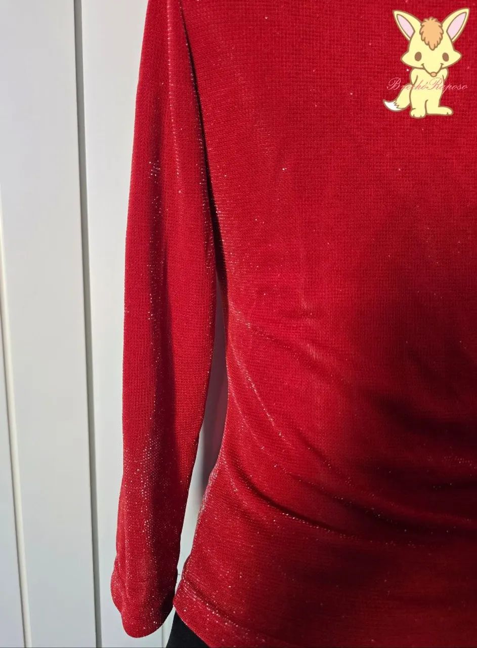 Blusa gola quadrada gótica  - Foto 4