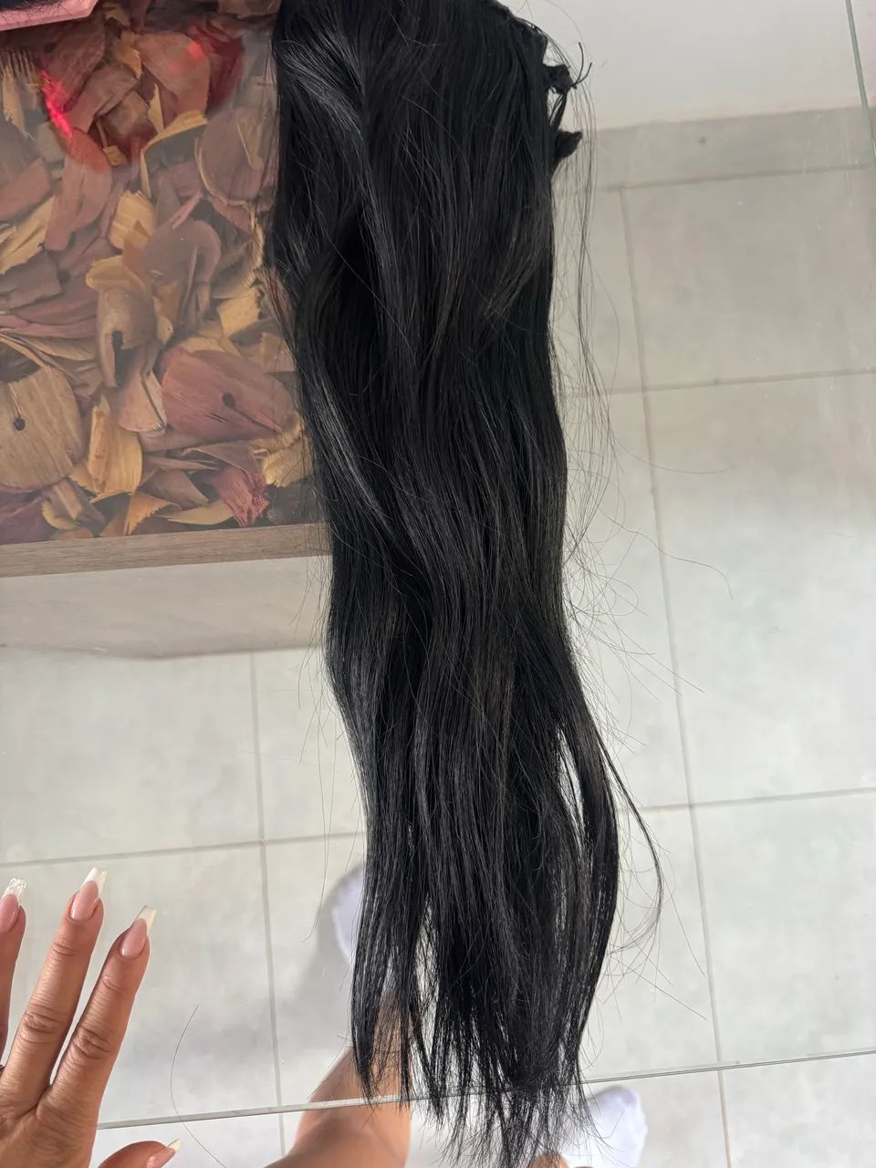 Cabelo brasileiro 190 grama 45cm  - Foto 5