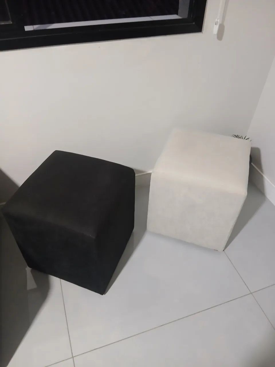 2 pufes em tecido  - Foto 2