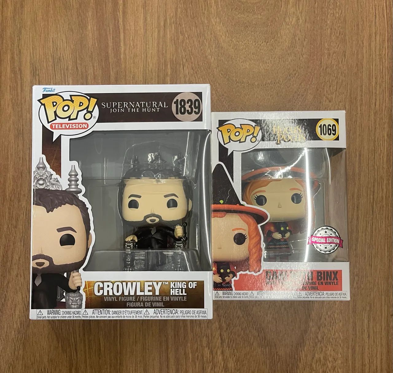 Funko Pop! Crowley e Dani with Binx