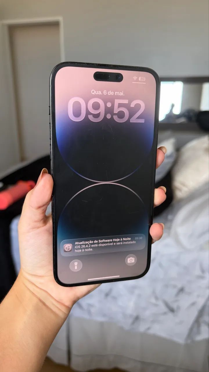 IPhone 14 Pro Max 128gb preto + capa original apple - Celulares e