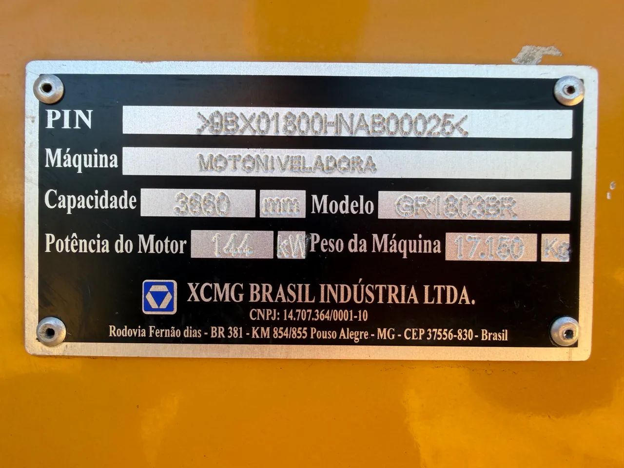 MOTONIVELADORA XCMG GR1803 BR   - Foto 3