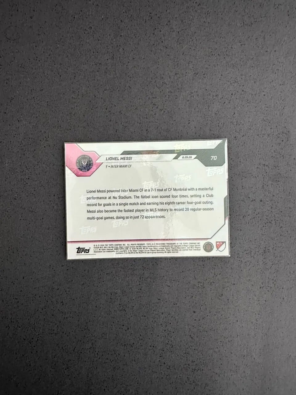Card Messi Topps Edição especial  - Foto 3