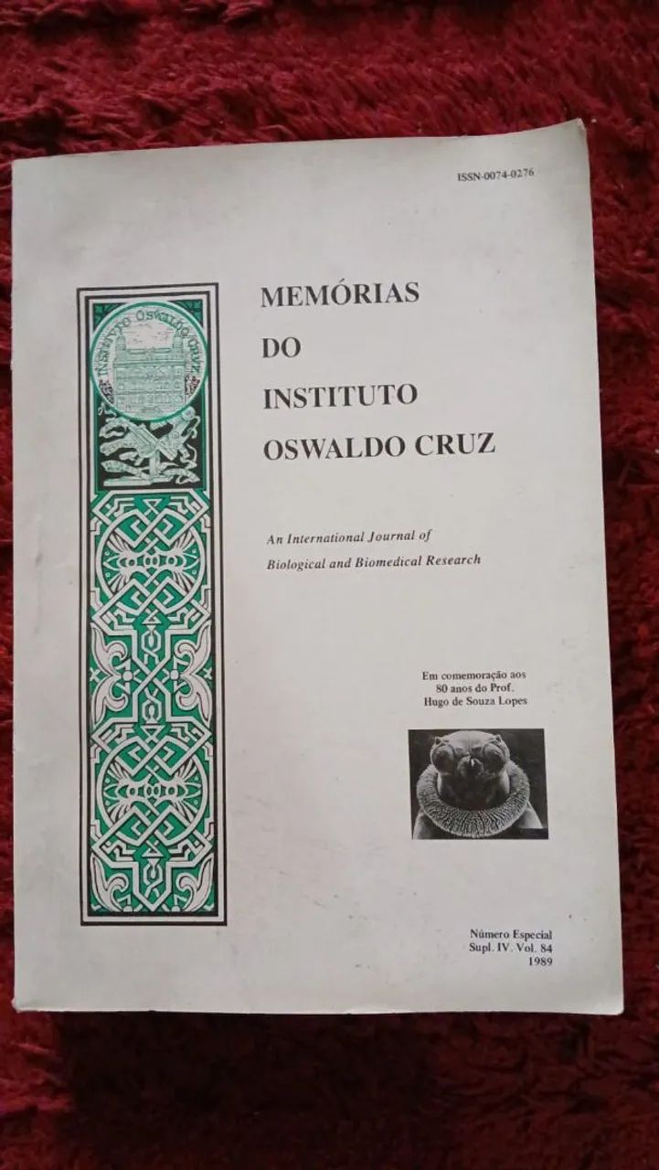 MEMÓRIAS DO INSTITUTO OSWALDO CRUZ. 