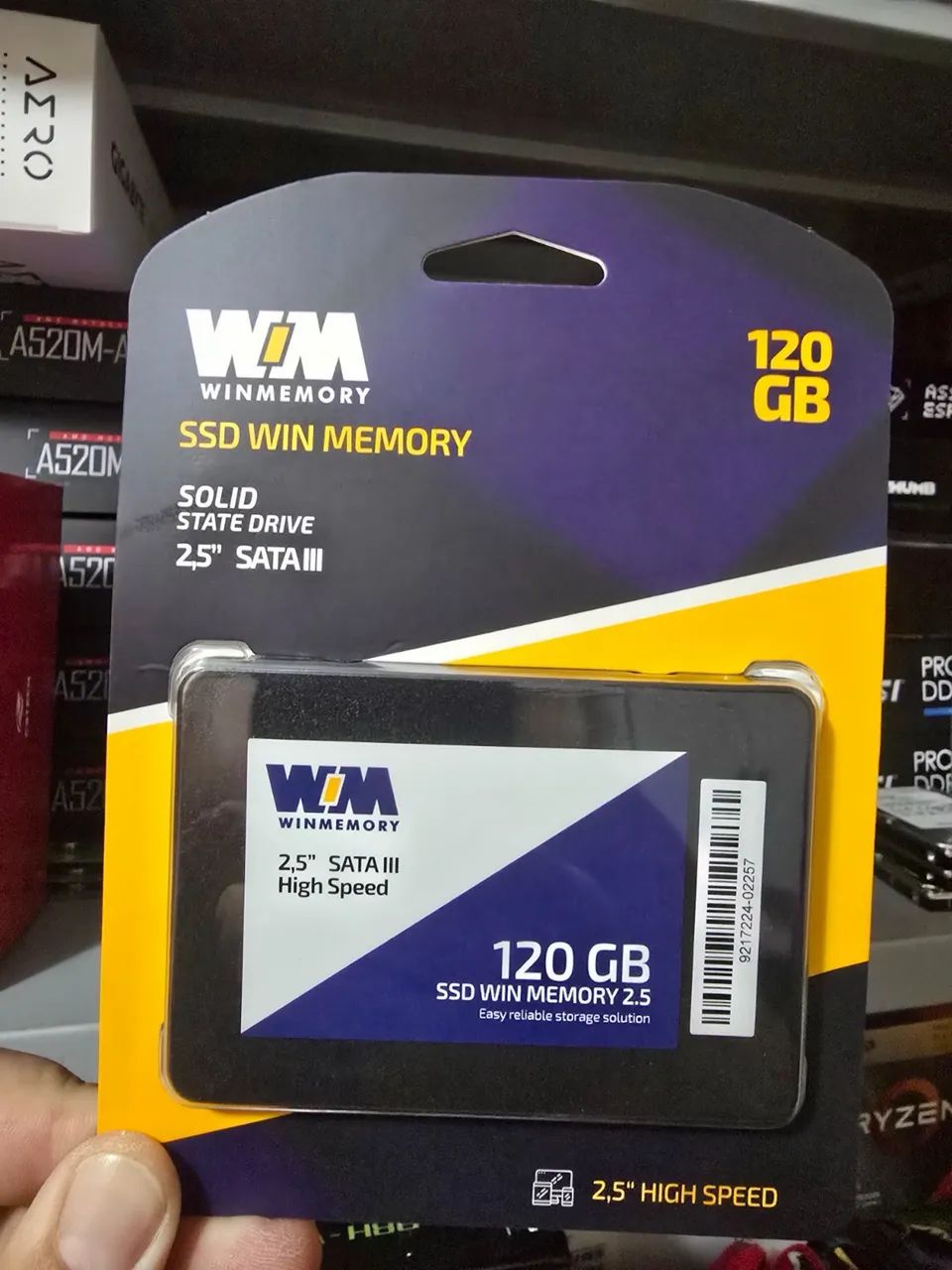 SSD WinMemory 120GB 2.5? SATA 3 - 12 Meses de Garantia