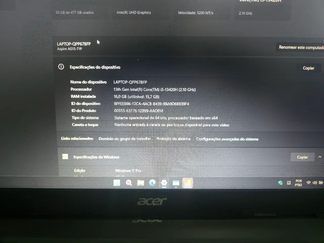 Notebook aspire GO15  - Foto 4