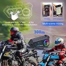 Intercomunicador Capacete De Moto Bluetooth Microfone V10 - Foto 2