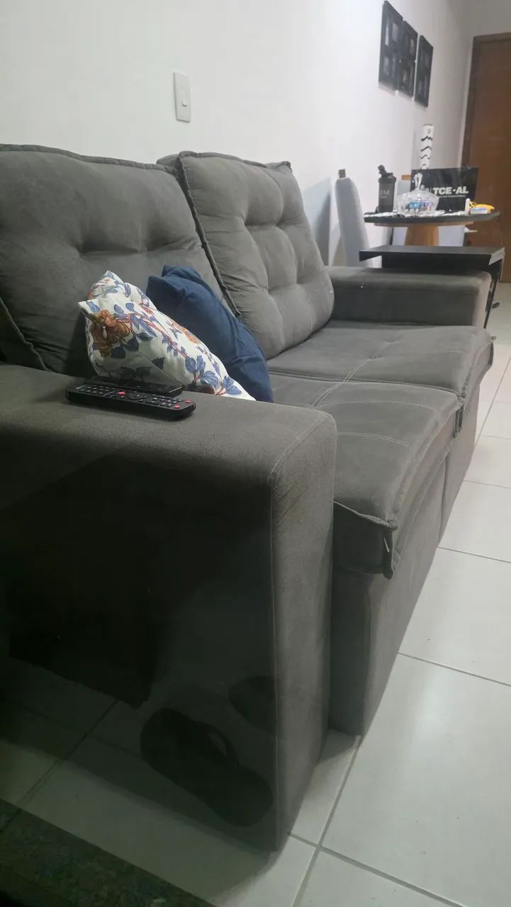 Sofá cinza 2 lugares - Foto 3