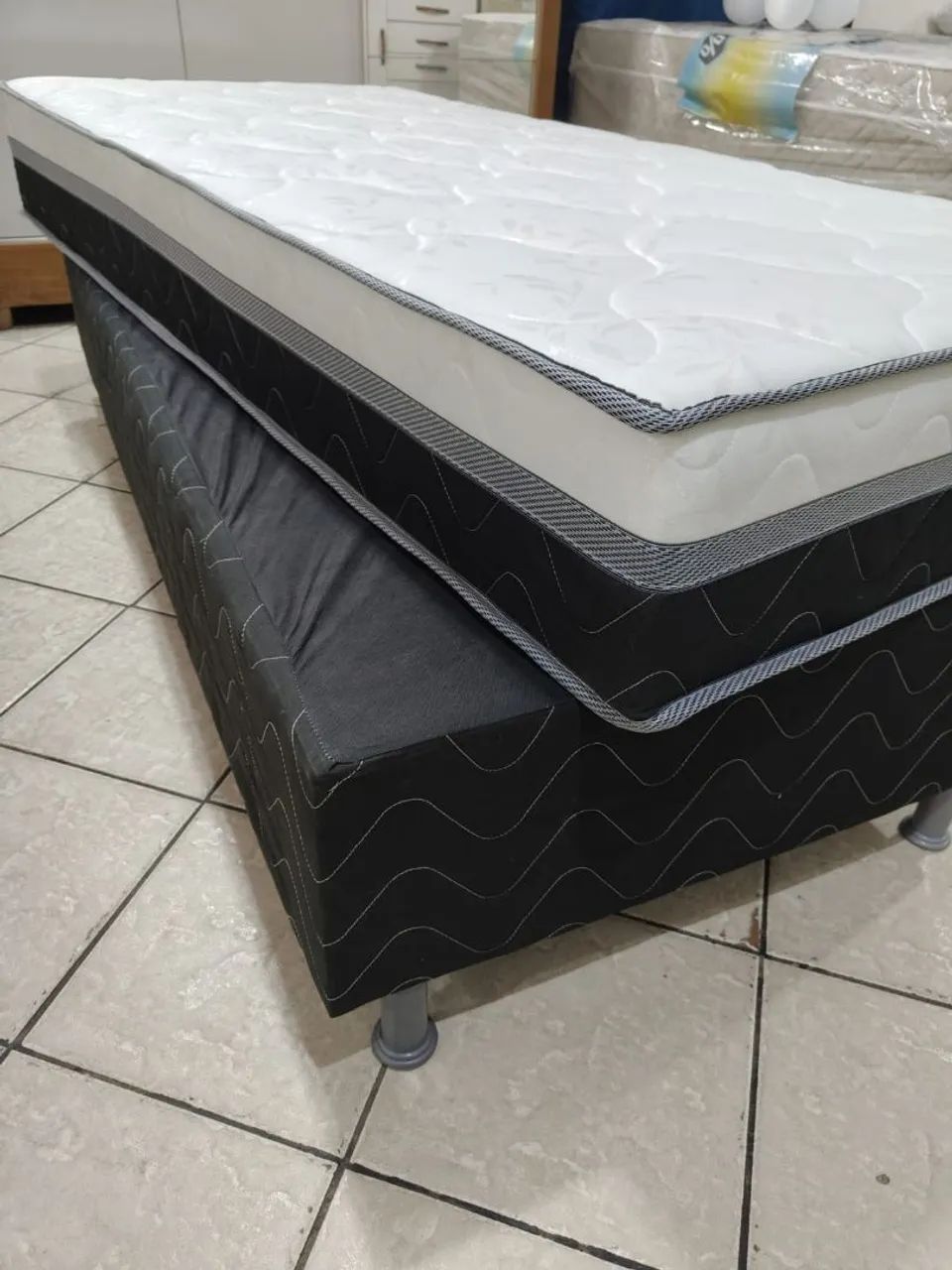 Cama solteiro molas ensacadas  - Foto 3