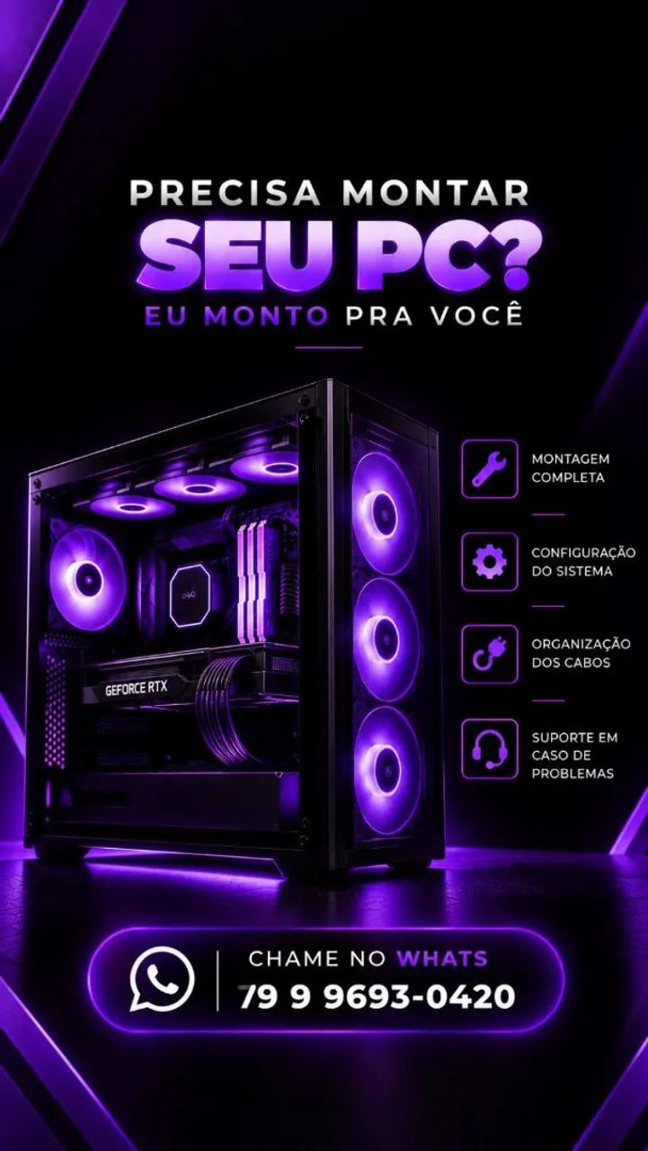 Monto seu PC
