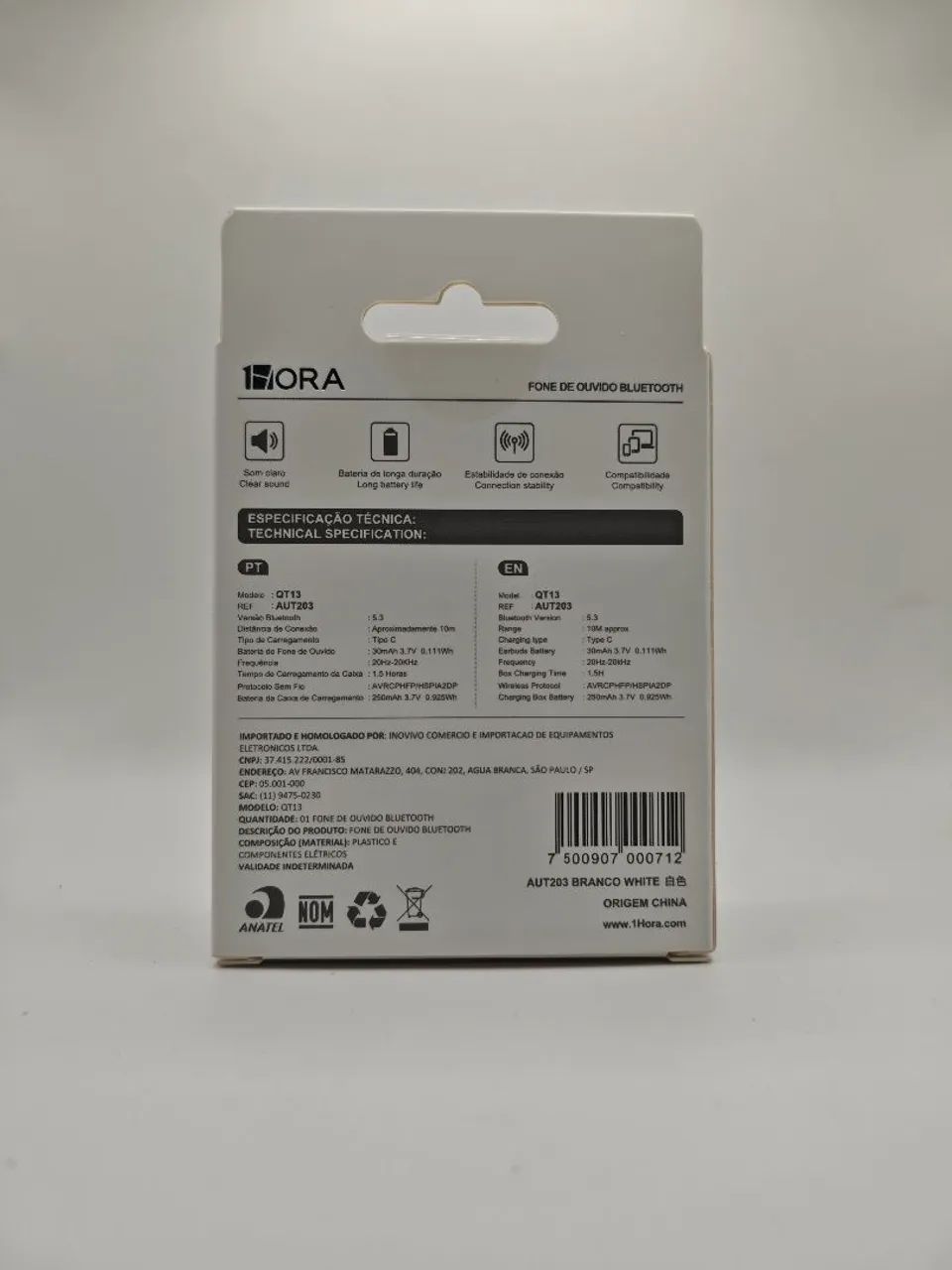 Fone de Ouvido Bluetooth 1 Hora AUT203 - Foto 3