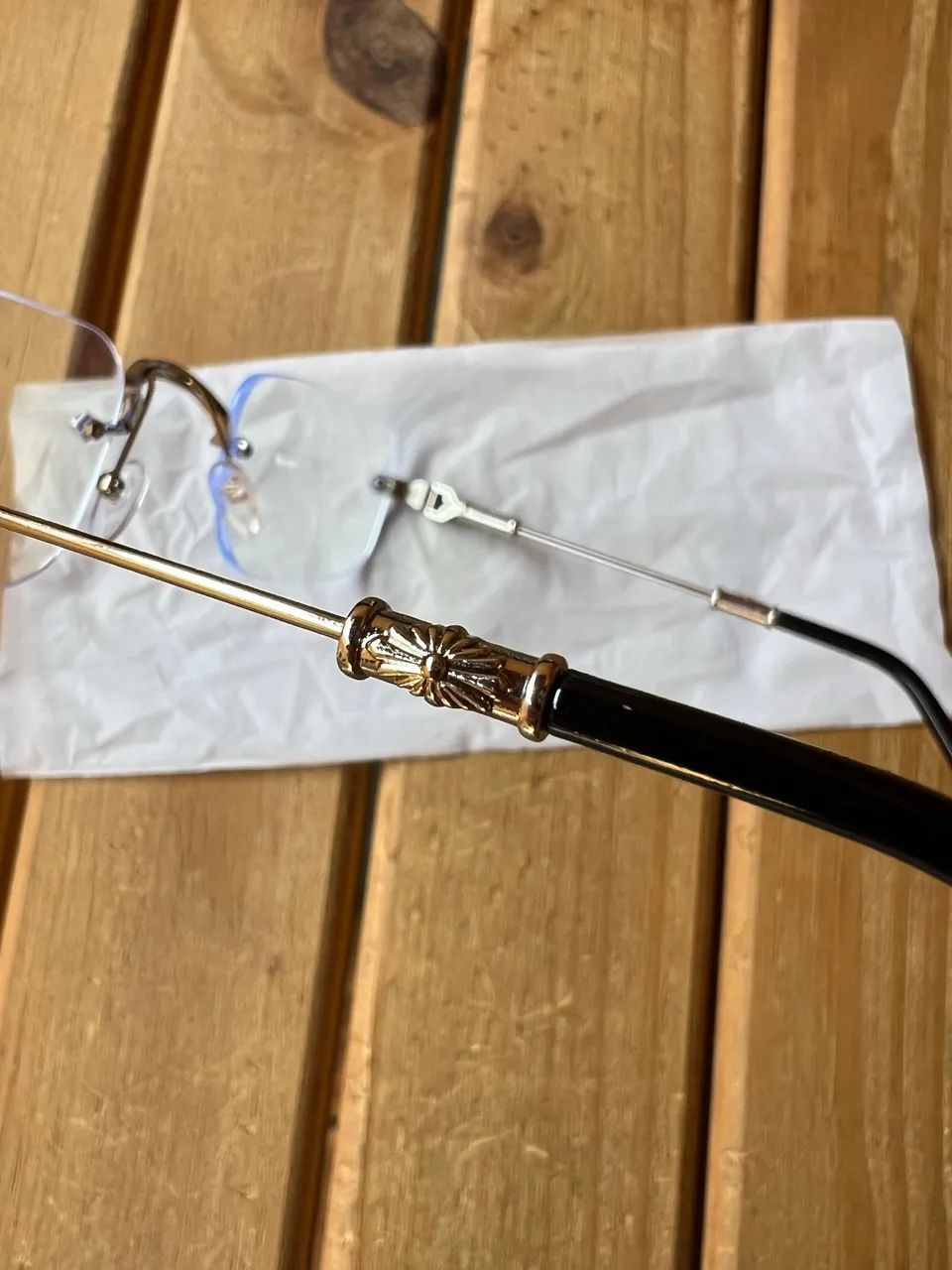 Óculos Chrome Hearts CH10 Sem armação  - Foto 4