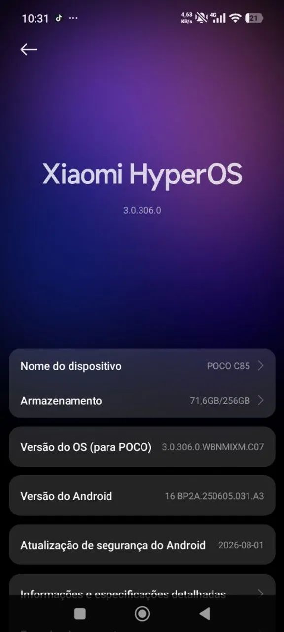 Celular poco c85 