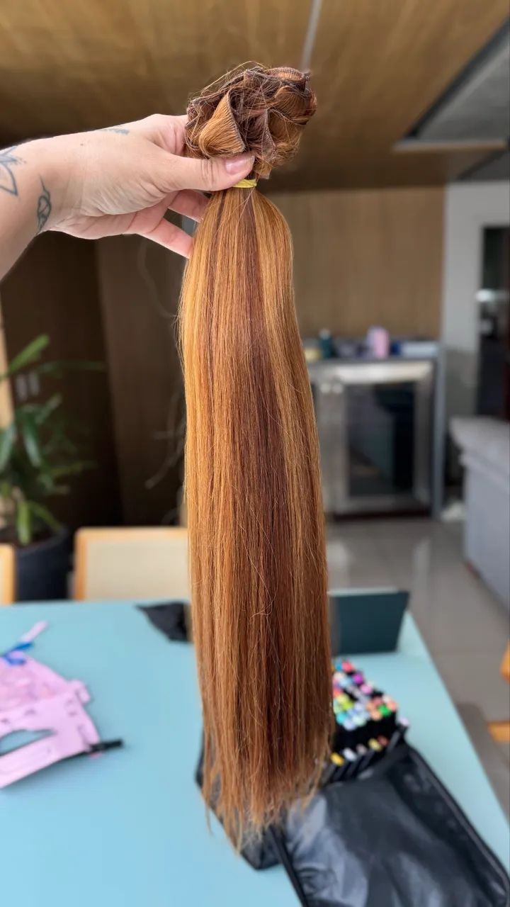 Mega hair ruivo