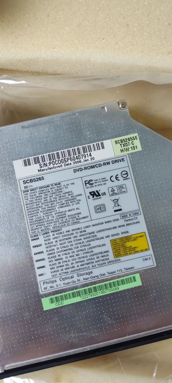 VENDO - "DOIS" LEITORES "NOVOS" De CDRW/DVD - Notebook Philips - SCB5265 - R$ 20,00 - Foto 5