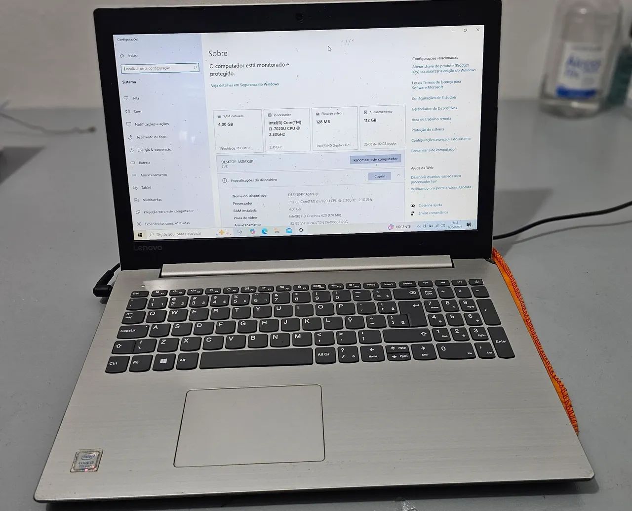 Notebook Lenovo - Core i3 Funcionando  - Foto 4