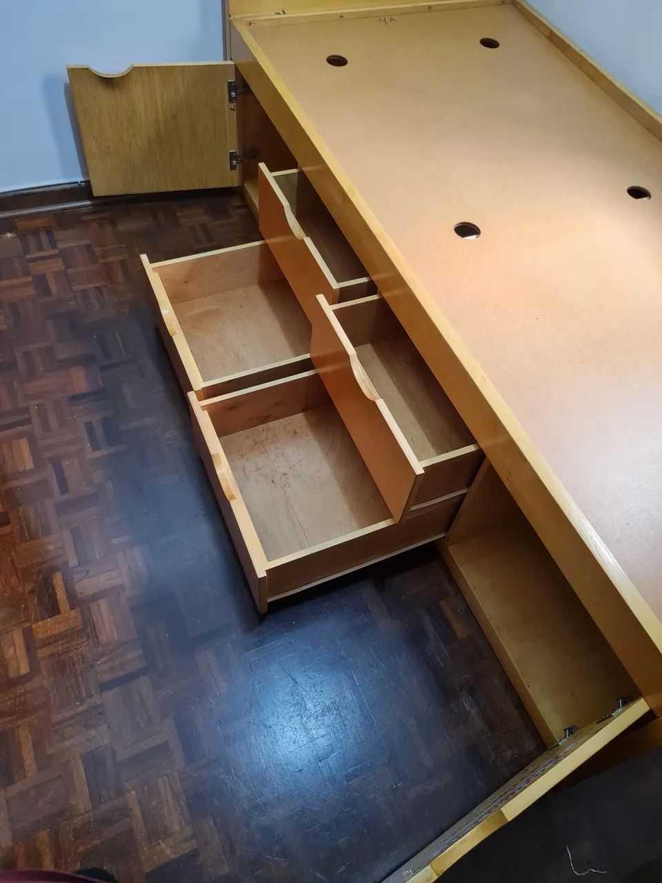 Cama solteiro madeira com gavetas - Foto 5