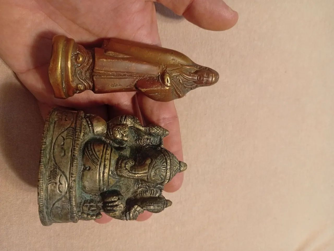 Estátua em Bronze da Sabedoria e a Ganesha - Foto 3