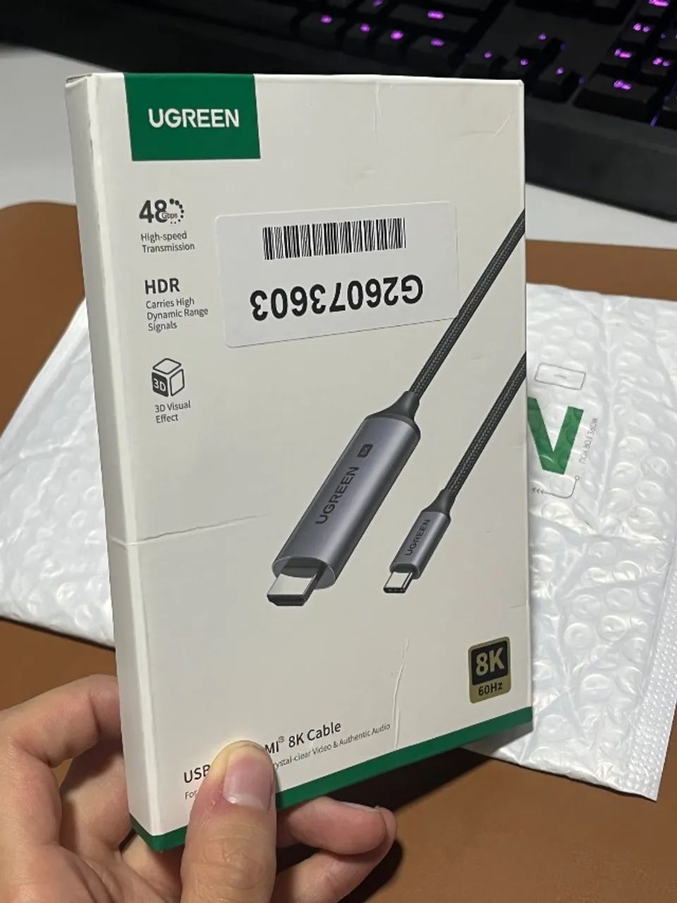 Cabo UGREEN USB-C HDMI 8K - Foto 2