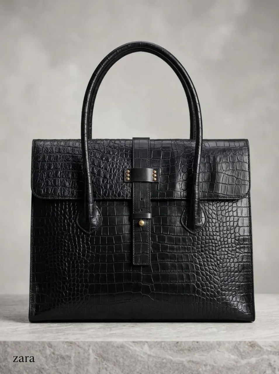 Bolsa Zara estilo Mala 100% couro