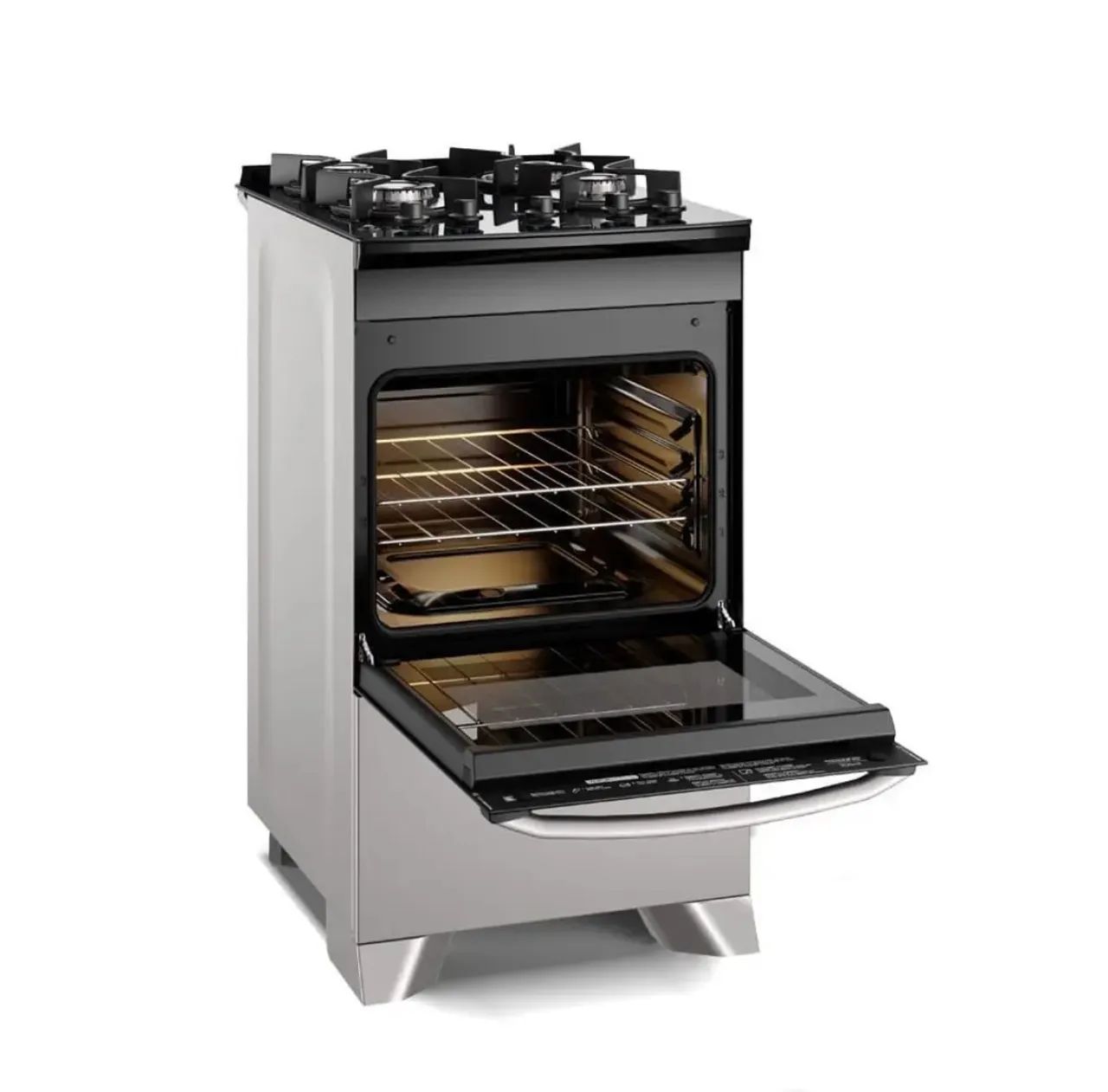 Fogão Electrolux 4 bocas Prata Efficient - Foto 3